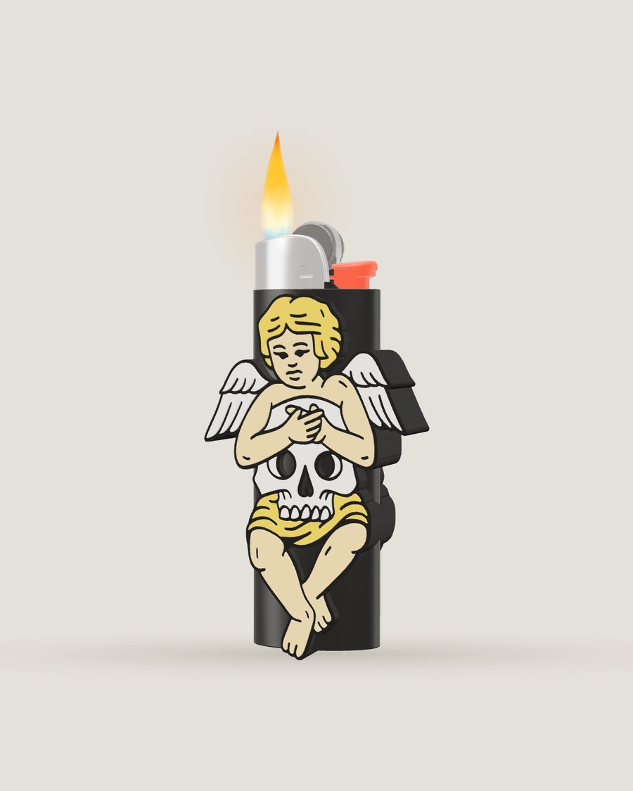 Angel lighter case